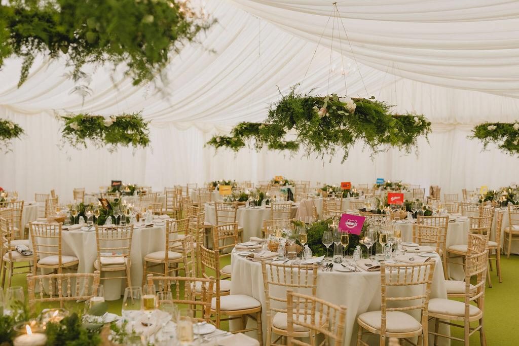 The wedding marquee