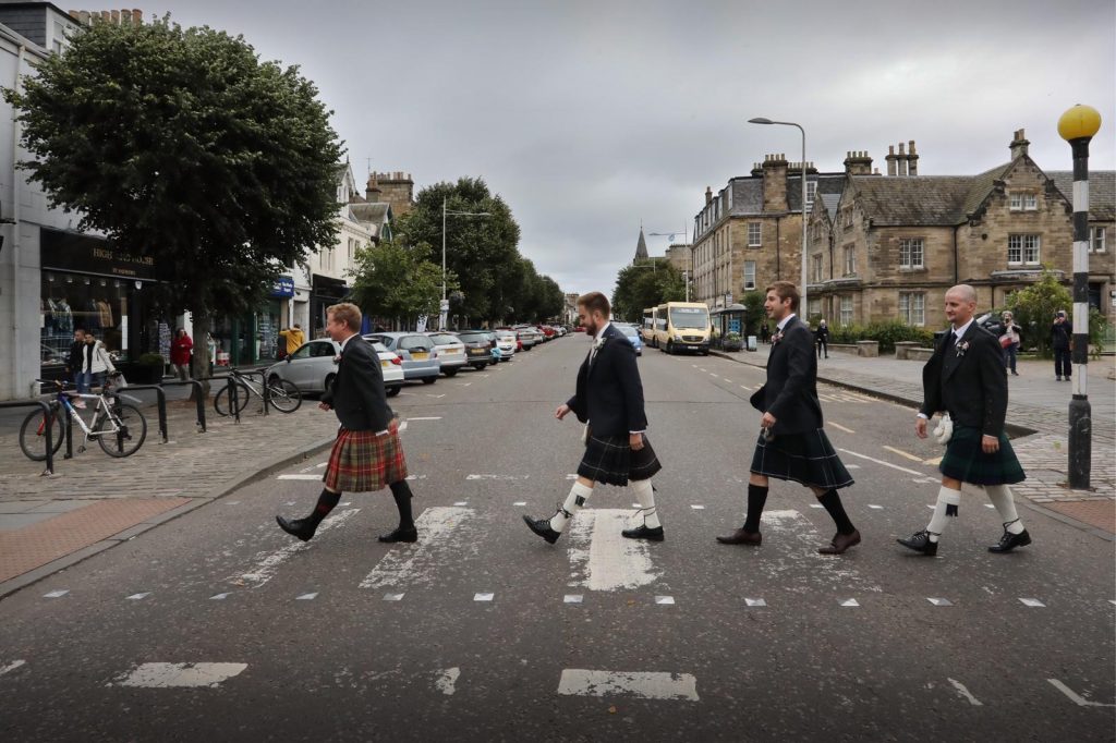 Groomsmen in St Andrews