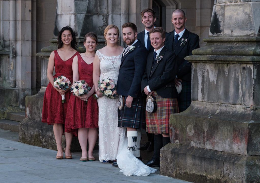 Wedding party in St Andrews